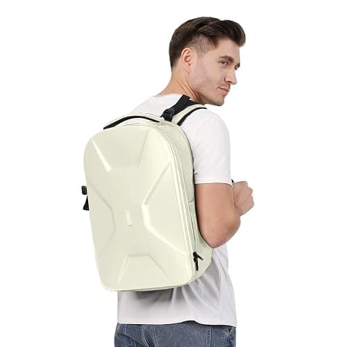 MOSISO Camera Backpack, DSLR/SLR/Mirrorless Photography Camera Bag 15-16 inch Waterproof Hardshell Case with Tripod Holder&Laptop Compartment Compatible with Canon/Nikon/Sony, Beige thumbnail 6