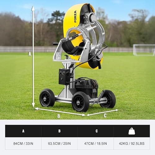 FORZA Soccer Ball Launcher PRO | Professional Soccer Delivery Machine with Adjustable Speed, Spin & Angle | Rechargeable Training Launcher for Crosses, Shots & Goalkeeper Drills thumbnail 4