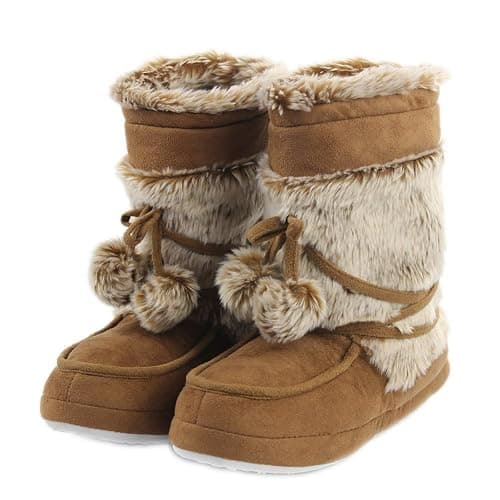 Home Slipper Women's Soft Fleece Plush Warm Indoor House Slipper Boots Shoes - Image 1