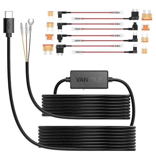 【Bundle: Vantrue E1 Lite 1080P WiFi Mini Dash Cam + CPL + Type C USB Hardwire Kit】 Vantrue E1 Lite 1080P WiFi Mini Dash Cam with GPS and Speed, Free App, Voice Control Detachable Dash Camera thumbnail 9