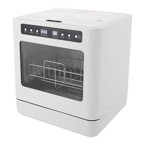 Portable Mini Countertop Dishwasher | Household Dishwasher 4 Modes Hot Air Drying Counter Top Dishwasher with High Temp for Apartment Dorm Small Kitchen - Image 1
