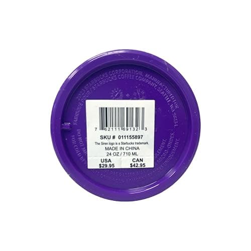 Starbucks Limited Edition Halloween Tumbler - Psycho Purple Glow in the Dark thumbnail 2