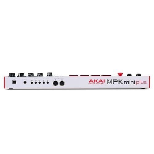 Akai Professional MPK Mini Plus - USB MIDI Keyboard Controller with 37 Mini Keys, 8 MPC Pads, Sequencer, MIDI/CV/Gate I/O and Native Instruments Sound Package, White Limited Edition thumbnail 15