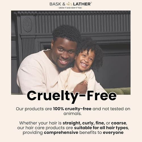 BASK & LATHER Strong Hold Edge Control Gel with Castor Oil, Non-Greasy, Non-Flaking, No White Cast, Long Lasting, Supports Hair Growth, Natural Formula, For All Hair Types, 5.3 Fl Oz thumbnail 7