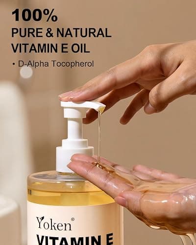 Yoken Vitamin E Oil for Skin 32 Oz Bulk Cold Pressed DIY Body oils for Face thumbnail 3