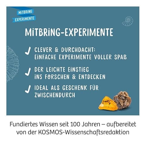 KOSMOS 657918 - Kit de excavación de fósiles para excavar auténticos petrificaciones y ámbar, con Martillo y cincel, Kit de experimentación para niños a Partir de 7 años thumbnail 10