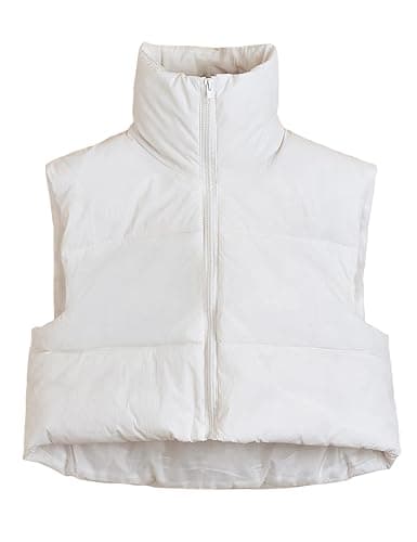 Cropped Puffer Vest - Image 1