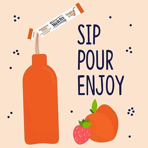 Welch's Strawberry Peach Singles To Go Drink Mix, 0.48 OZ (Pack of 4) thumbnail 4
