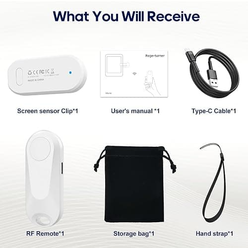 DATAFY Remote Control Page Turner for Kindle Paperwhite Oasis Kobo eReaders, Camera Camcorder Remote Controls, Page Turner Clicker for ipad Tablets Reading Novels with Wrist Strap Storage Bag thumbnail 7