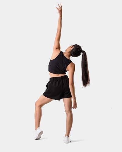 Kamo Fitness CozyTec Sweat Shorts Women High Waisted Lounge Comfy Casual Cotton Shorts with Pockets thumbnail 4