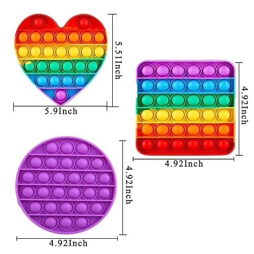 Random 12 Pcs Fidget Toys,Push Pop Fidget Sensory Toys Set,Stress Relief Gifts for Kids & Adults,Pop Bulk & Party Favors Toddler Toys for Easter Gifts,Party Supplies,Classroom Prizes thumbnail 3