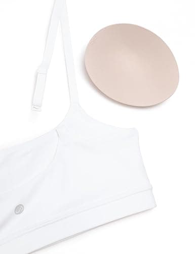 CRZ YOGA Butterluxe Scoop Neck Sports Bras | Light Support, Removable Pads, Yoga, Extremely Soft, U Back, Adjustable Spaghetti Straps, for Women thumbnail 5