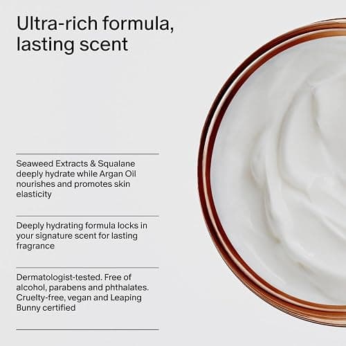 Salt & Stone Body Cream – Saffron & Cedar | Hydrating Formula with Seaweed Extracts, Spirulina & Squalane | Deep Hydration, Skin Barrier Support & Healthy Glow | for all Skin Types (6.7 fl oz) thumbnail 6