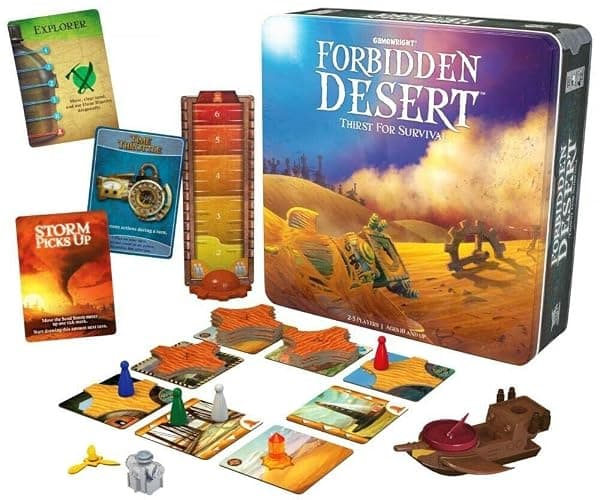 Gamewright - Forbidden Desert Cooperative Survival Adventure Board Game for 2-5 Players – Family Strategy for Ages 10+ thumbnail 3