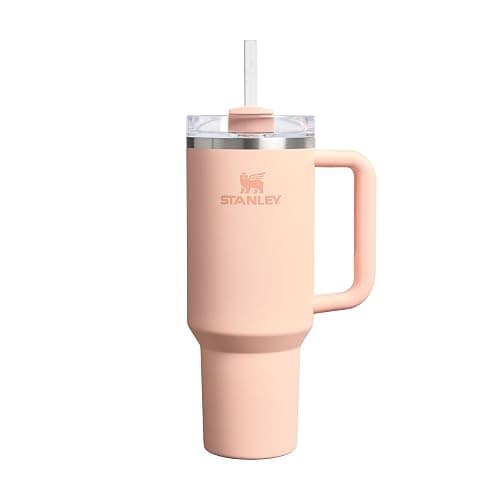 STANLEY Quencher H2.0 Flowstate Tumbler 1.2L - Cold for 11 Hours - Iced for 48 Hours - Metal Water Bottle with Straw, Handle and Lid - Dishwasher Safe - Travel Mug for Cold Drinks - Orange Cream - Image 1