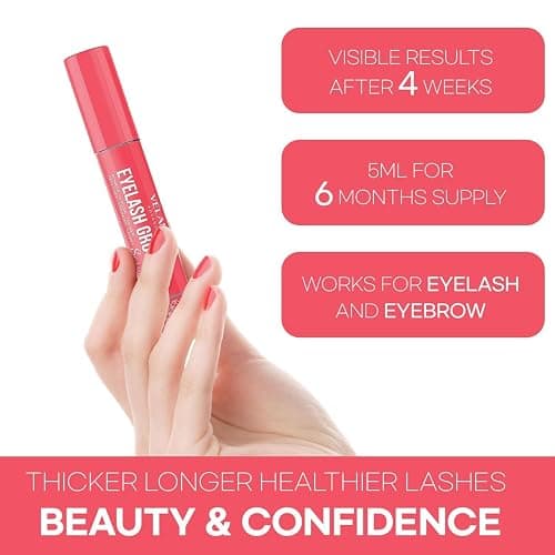 Natural Vine Eyelash Growth Serum: Lash Growth Serum for Longer, Thicker, and Fuller Eyelashes in 3-4 Weeks thumbnail 3