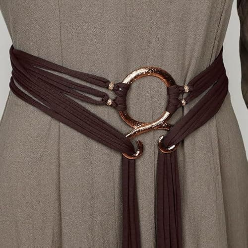 L'VOW Viking Troll Cross Belt Women Medieval Extra Long Rope Belt for Norse Witch Shaman Pagan Ren Faire Accessory thumbnail 2