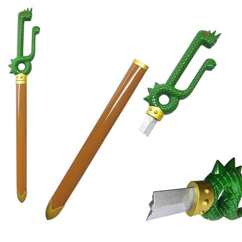 COSWOR 30.3" Metal Carbon Steel Anime Nanatsu No Taizai Dragon Handle Meliodas Sword for Cosplay, Collection, Costume Dress-up Accessories - Image 1