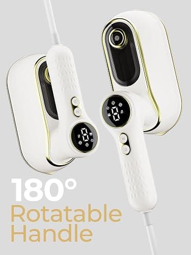 Portable Travel Steamer, 1200W Handheld Fabric Steamer for Clothes, 4 Modes with LCD Display, Powerful Wrinkle Remover for Home & Travel, 150ml Water Tank, 10S Fast Heat-Up, 180° Swivel Handle thumbnail 6