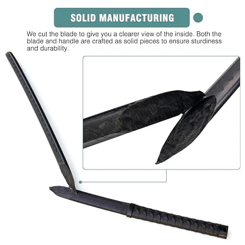 BJDJ Katana Sword - High Toughness Polypropylene Blade, Performing & Training, Includes Scabbard for Aikido thumbnail 6
