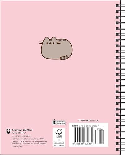 Pusheen 16-Month 2026-2027 Weekly/Monthly Planner Calendar thumbnail 2