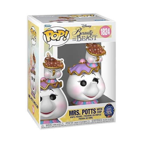 Funko POP! Disney Beauty and the Beast - Mrs. Potts with Chip | Official Merch - Collectable Vinyl Figurine for Shelf Display - Birthday Gift Idea for Fans and Collectors - Image 1
