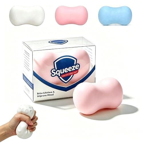 Crunchy Soap Squishy , Sensory Squeeze Stress Relief Fidget Gift for Daily Relaxation(Pink) - Image 1