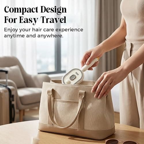 2026 New Electric Steam Brush for Hair, Upgrade Rechargeable 3 in 1 Self Cleaning Hair Brush with Water Spray, Electric Spray Air Cushion Massage Comb for Long Short Hairs Frizz Control (Purple) thumbnail 5