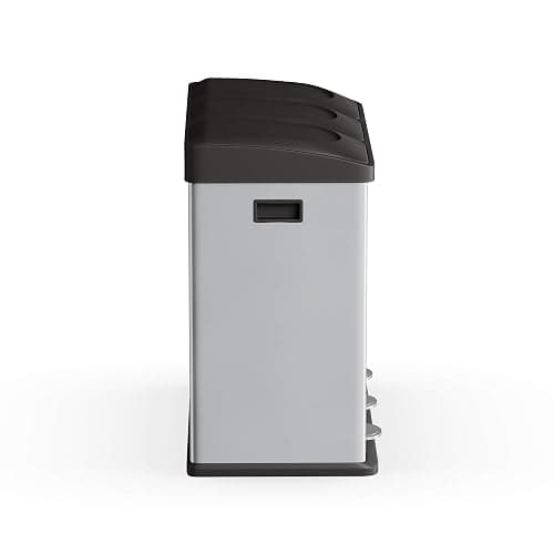 Step N' Sort The 16-Gal. 3-Compartment Stainless Steel Trash and Recycling Bin thumbnail 5