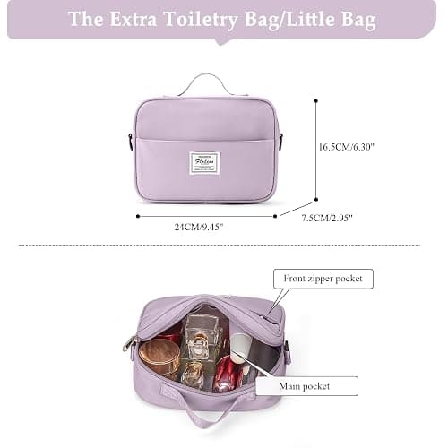 Weekender Bags for Women,Personal Item Travel Bag with Shoes Compartment,Overnight Travel Duffel Bag with Toiletry Bag thumbnail 8