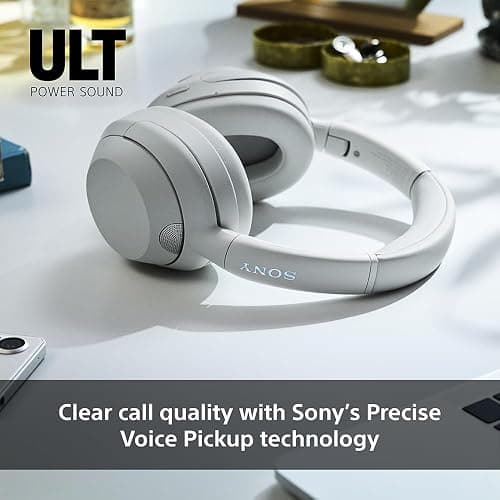 Sony ULT WEAR - Wireless Noise Cancelling Headphones, ULT POWER SOUND, Ultimate Deep Bass, Same Processor as WH-1000XM5, Clear Calls, 30hr Battery, IOS & Android - White thumbnail 7