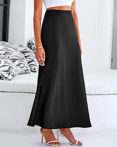 BTFBM Womens Fall Skirts 2025 Business Casual Clothes High Waisted Cocktail Party Wedding Guest Mermaid Maxi Skirt thumbnail 7