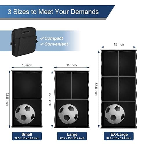 Femuar Car Trunk Organizer, Trunk Storage Organizer with 72L Large Capacity Waterproof Collapsible and 11 Pockets, Trunk Organizer for Suv/Jeep/Sedan, Large Size, Black thumbnail 3