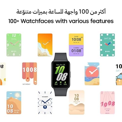 Samsung Galaxy Fit3 Light and Sleek Fitness Band, 13 Days Battery, 100+ Exercises and Sleep Tracking, Dark Gray (Black) - Gray thumbnail 7