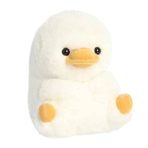 Aurora® Playful Rolly Pet™ Delight Duck™ Stuffed Animal - Compact Size for On-the-Go Fun - for Adults, Kids, Birthdays, and Anniversaries - White 5 Inches thumbnail 2