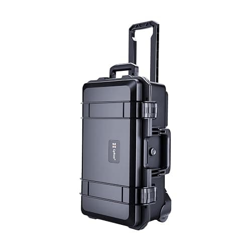 Lykus HC-5120 Waterproof Hard Case with Wheels and Customizable Foam, Interior Size 20.3x11.3x7.3 inch, Suitable for camera, lens, drone, mic, flashlight, projector, electronics, tools, and more - Image 1