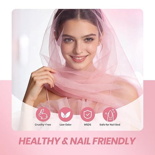 Beetles Nude Gel Nail Polish Set - 6 Colors Jelly Gel Polish Kit Nude Pink Neutral Nail Art Design Sheer Translucent Gel Nail Kits Soak Off UV Nail Lamp Cured Nail Manicure Gift for Women thumbnail 7