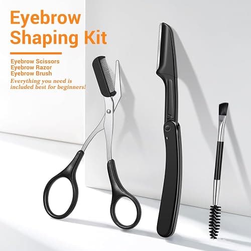 TsMADDTs Tweezers for Men, 8 in 1 Professional Eyebrow Tweezers Kit with Eyebrow Trimmer & Scissors, Razor, Brush, Skin Care Tools thumbnail 4