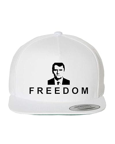 Charlie Kirk Freedom Hat Snapback Baseball Hat for Men & Women White - Image 1