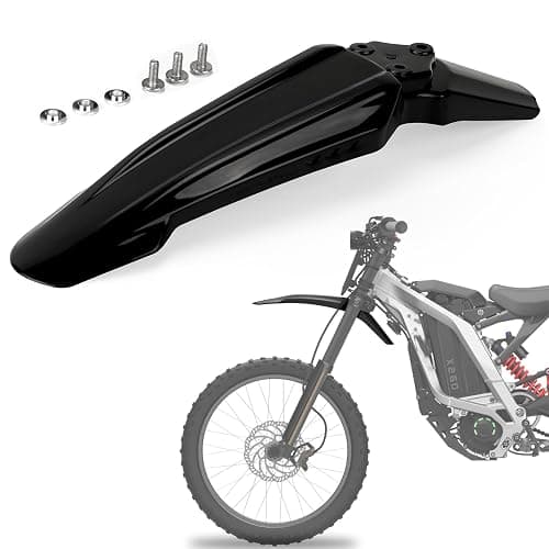 XINGWU Front Fender for Surron Light Bee X/S Segway X160/X260 Dirt Bike Motorcycle Front Fender Modified Mudguard Protector for Ebikes Black - Image 1