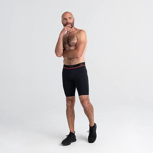 SAXX Underwear Co. Men's Underwear with Pouch Kinetic Light-Compression Mesh Long Leg thumbnail 2
