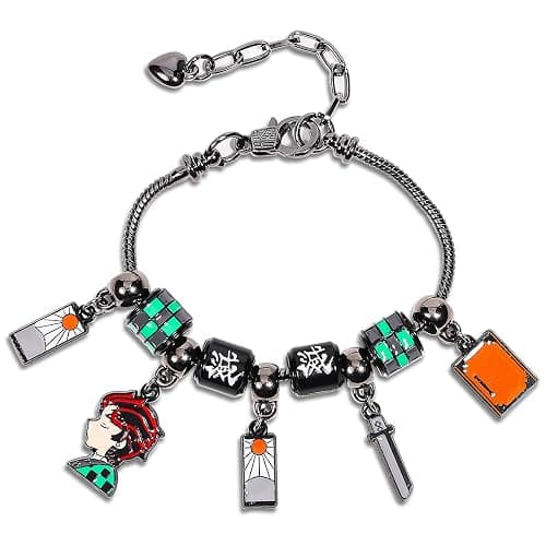 AICase for Demon Merch Slayer Gifts Inspired Bracelets Sword Cosplay Friendship Bracelets Coustume figure Outfit Shirt Poster Sticker Merchandise Gifts for Fans Birthday Christmas_384 - Image 1