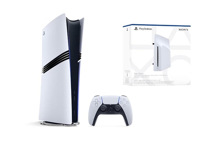 Playstation Sony, 5 Pro, PS5 avec 1 Manette Sans Fil DualSense + Lecteur de Disque Blu-Ray Ultra HD 4K - Image 1