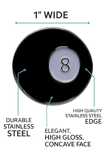 8 Ball Golf Ball Marker- Premium Golf Marker for Putting Green | Unique Golf Ball Marker for Men & Women – Ballmarker Golf Gift for Alignment & Style, 1" Wide thumbnail 3