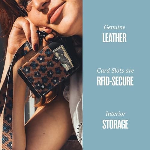 Thread Wallets RFID Blocking Leather Zip Wallet with Card Holder for Men and Women (Emmeline) thumbnail 5