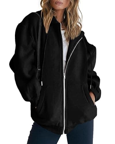 PRETTYGARDEN Women's 2026 Zip Up Y2K Hoodies Casual Long Sleeve Sweatshirts Fall Spring Track Jackets with Pockets thumbnail 6