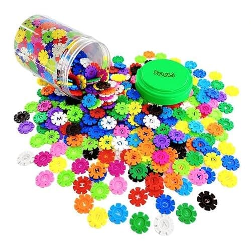 TOYLI Smart Coins 500 Pieces Interlocking Discs Set, Kids STEM Toys, Kindergarten Classroom Must Haves - Image 1