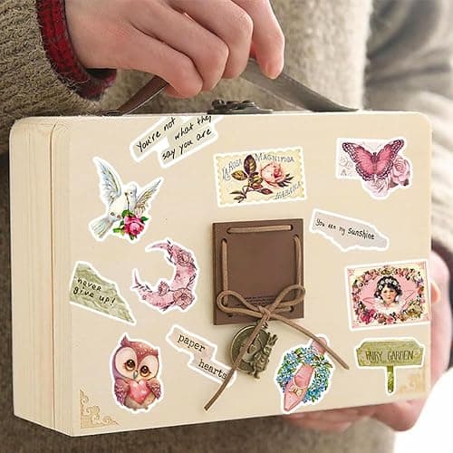 200PCS Vintage Aesthetic Stickers, Victorian Aesthetic Stickers for Water Bottles, Scrapbook Aesthetic Stickers, Vintage Junk Journal Stickers Teens Adults - 200PCSVintage Aesthetic thumbnail 6