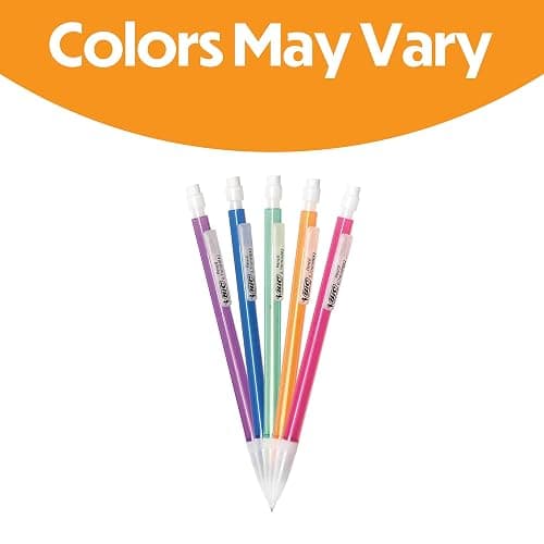 BIC Xtra-Sparkle Number 2 Mechanical Pencils With Erasers, Medium Point (0.7mm), 24-Count Pack, Mechanical Pencils for School Supplies thumbnail 3