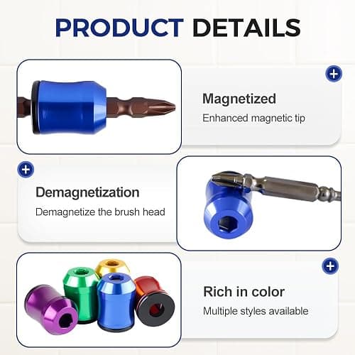 Strong Magnetic Screw Holder Ring, 2026 New Screwdriver Head Magnetic Ring Bit, Universal Magnetic Screw Holder for Drill, Anti-Slip Screwdriver Holder for Power Tools, Mechanics & Carpenters (A) thumbnail 5